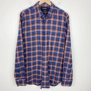 Bonobos Flannel Long Sleeve Shirt Mens‎ Large Long Plaid Button Down